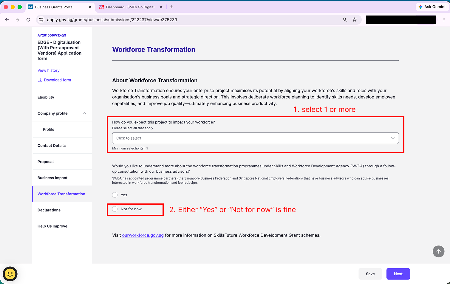 Workforce transformation
