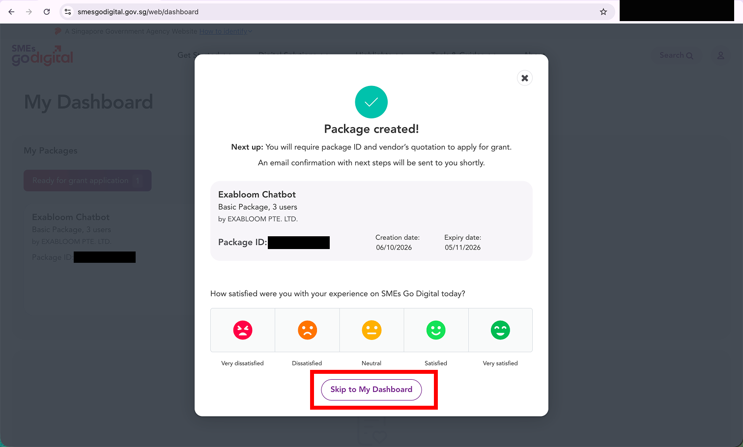 Package created